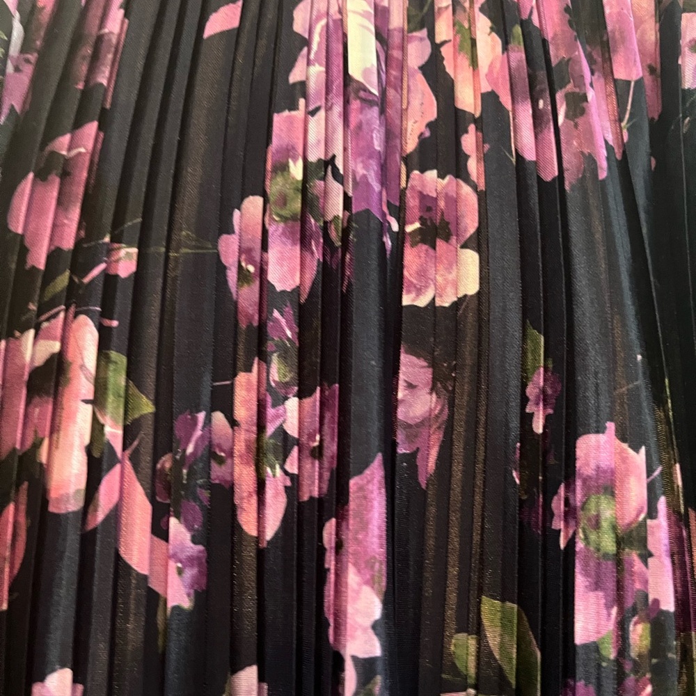Jessica Howard Black Dress with Pink & Purple Floral Print